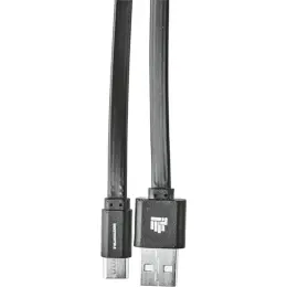 IND 1.2m Flat Type C Charger Cable Black